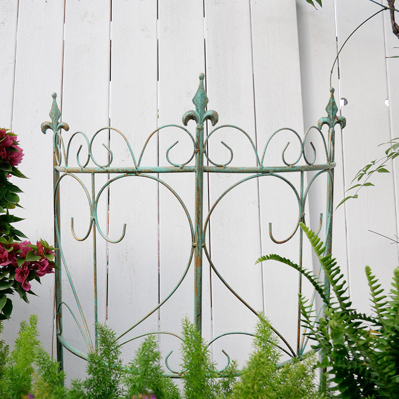 Wrought iron tree fence fence rust-proof guardrail old garden round semi-circular outdoor courtyard European climbing bracket