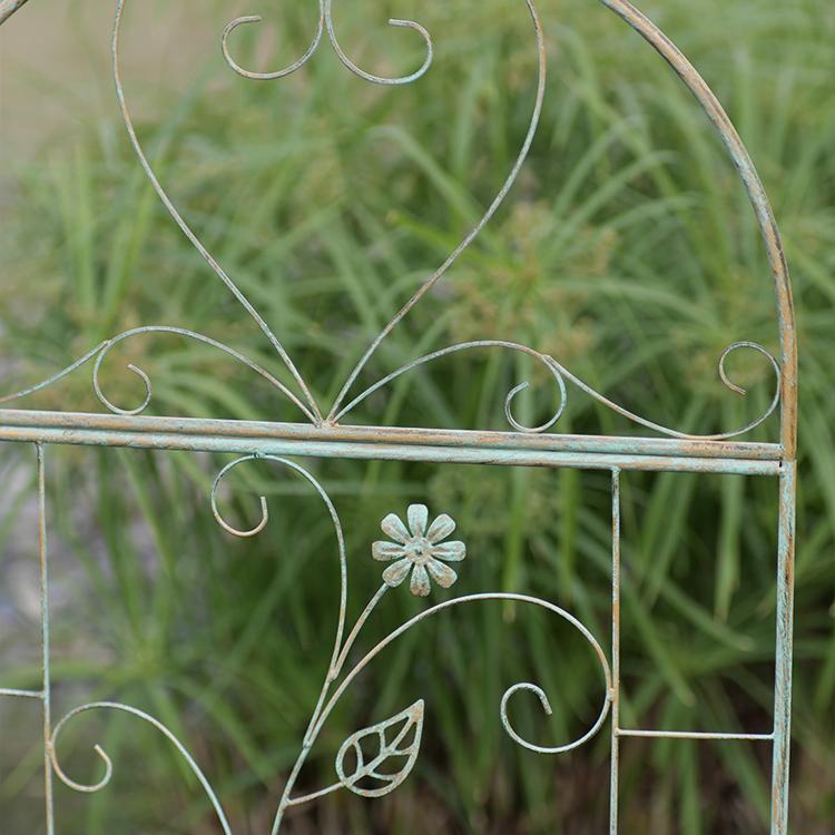 Garden climbing vine flower rack iron ground plug bracket old heightened balcony partition rose clematis narrow climbing rack