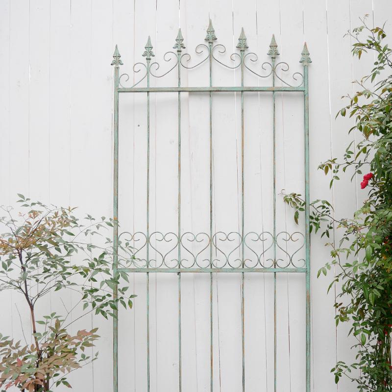 French iron climbing vine flower rack old screen partition outdoor courtyard garden decoration rose climbing rack