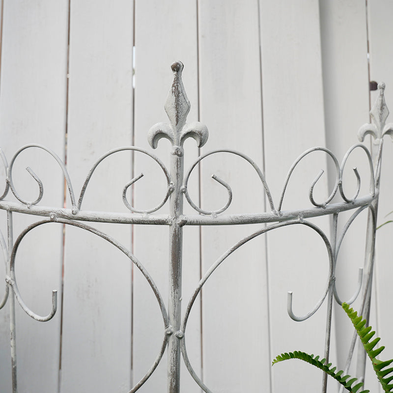 Wrought iron tree fence fence rust-proof guardrail old garden round semi-circular outdoor courtyard European climbing bracket