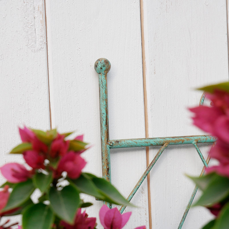 Garden climbing vine flower stand iron screen retro old rose plant balcony outdoor courtyard garden climbing bracket