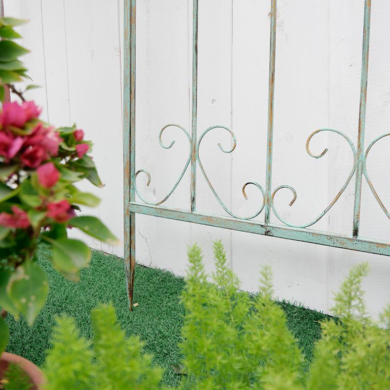 French iron climbing vine flower rack old screen partition outdoor courtyard garden decoration rose climbing rack