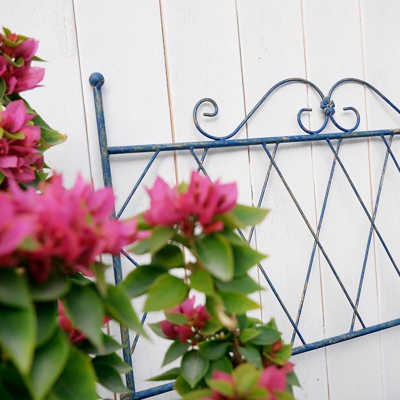 Garden climbing vine flower stand iron screen retro old rose plant balcony outdoor courtyard garden climbing bracket