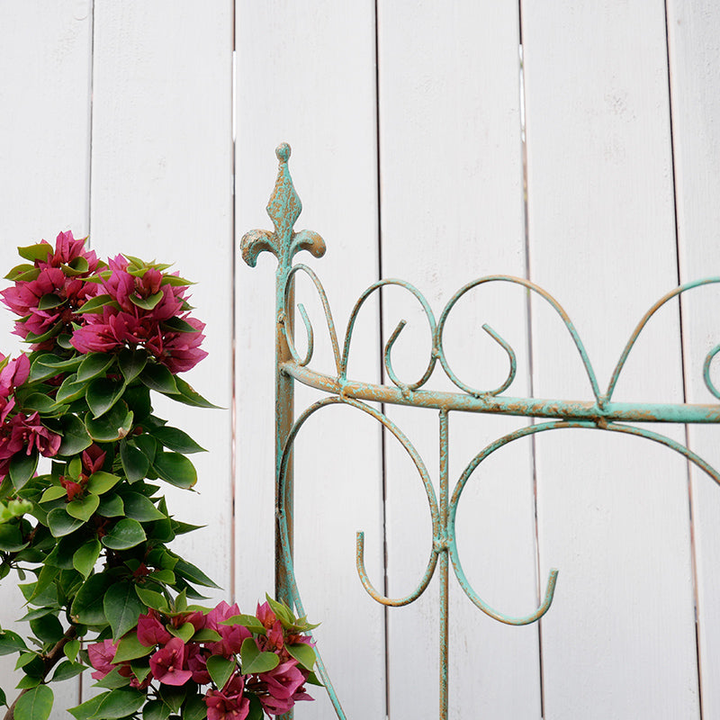 Wrought iron tree fence fence rust-proof guardrail old garden round semi-circular outdoor courtyard European climbing bracket