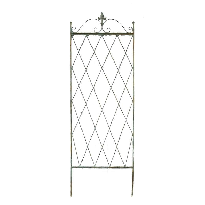 Iron flower stand climbing rose rose clematis plant old garden balcony partition grid climbing bracket
