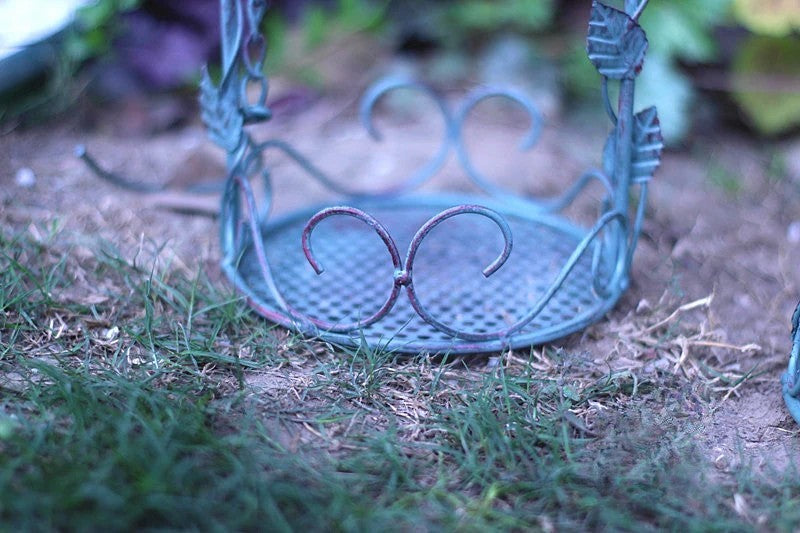 3pcs Leaf vine bird hanging basket hanging flower basket hanging bird feeder fleshy flower pot iron old flower stand