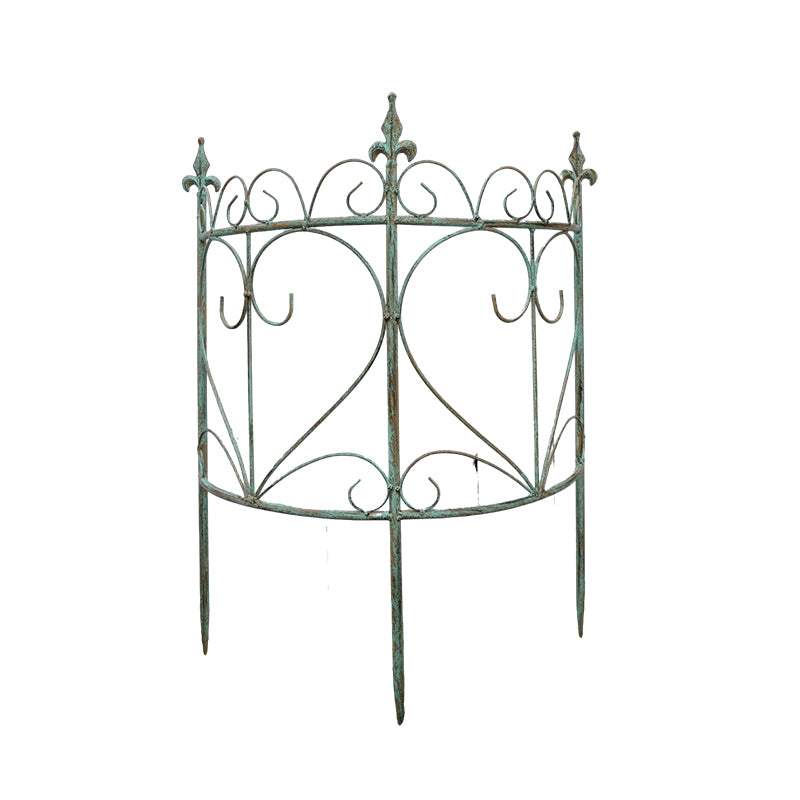 Wrought iron tree fence fence rust-proof guardrail old garden round semi-circular outdoor courtyard European climbing bracket