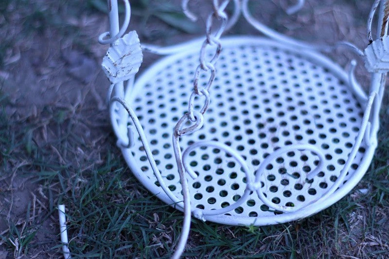 3pcs Leaf vine bird hanging basket hanging flower basket hanging bird feeder fleshy flower pot iron old flower stand