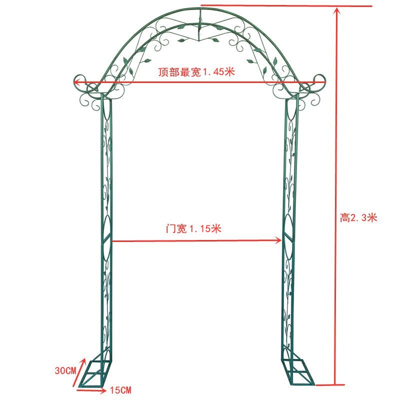 Metal Garden Arbor Arch Stand for Wedding Party Elegant Decorations & Garden Climbing Plants iron arch large garden arch