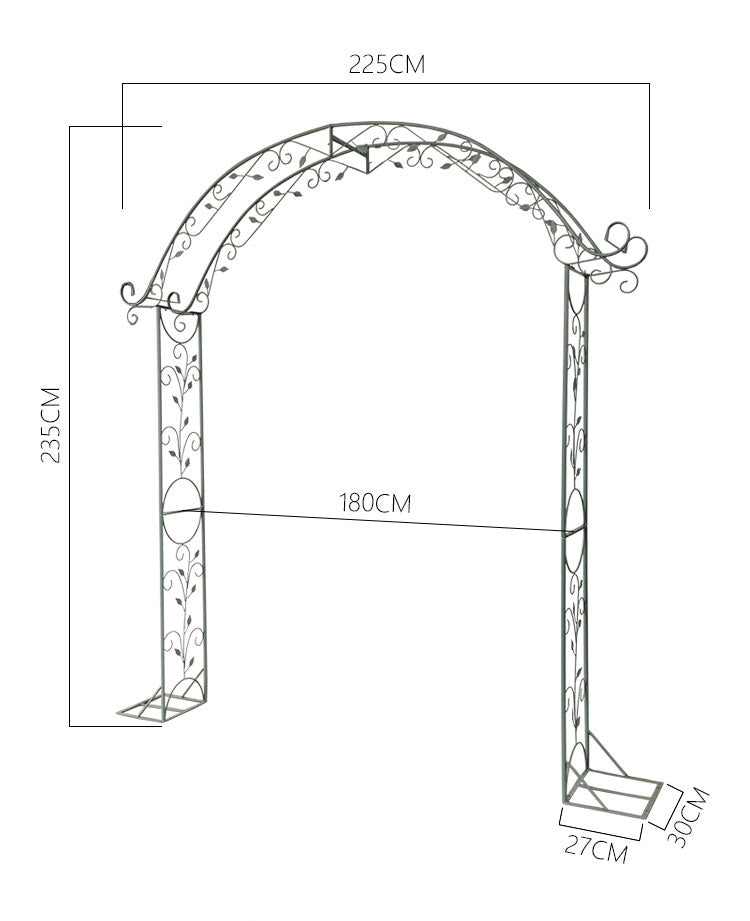 Metal Garden Arbor Arch Stand for Wedding Party Elegant Decorations & Garden Climbing Plants iron arch large garden arch