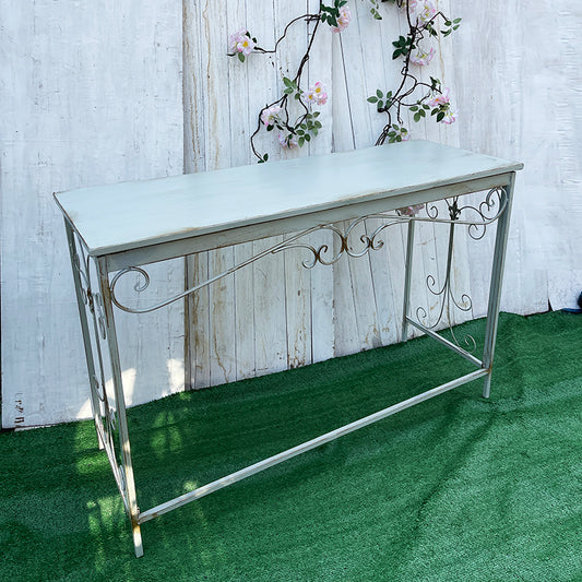 American country retro old iron console table flower rack rack homestay flower shop courtyard balcony decoration garden