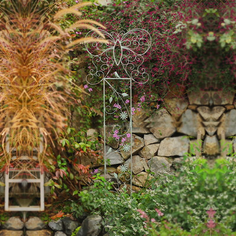 Wholesale Garden Decoration Outdoor Black Garden Stake Square Foot Vine Powder Coated Framed Garden Trellis