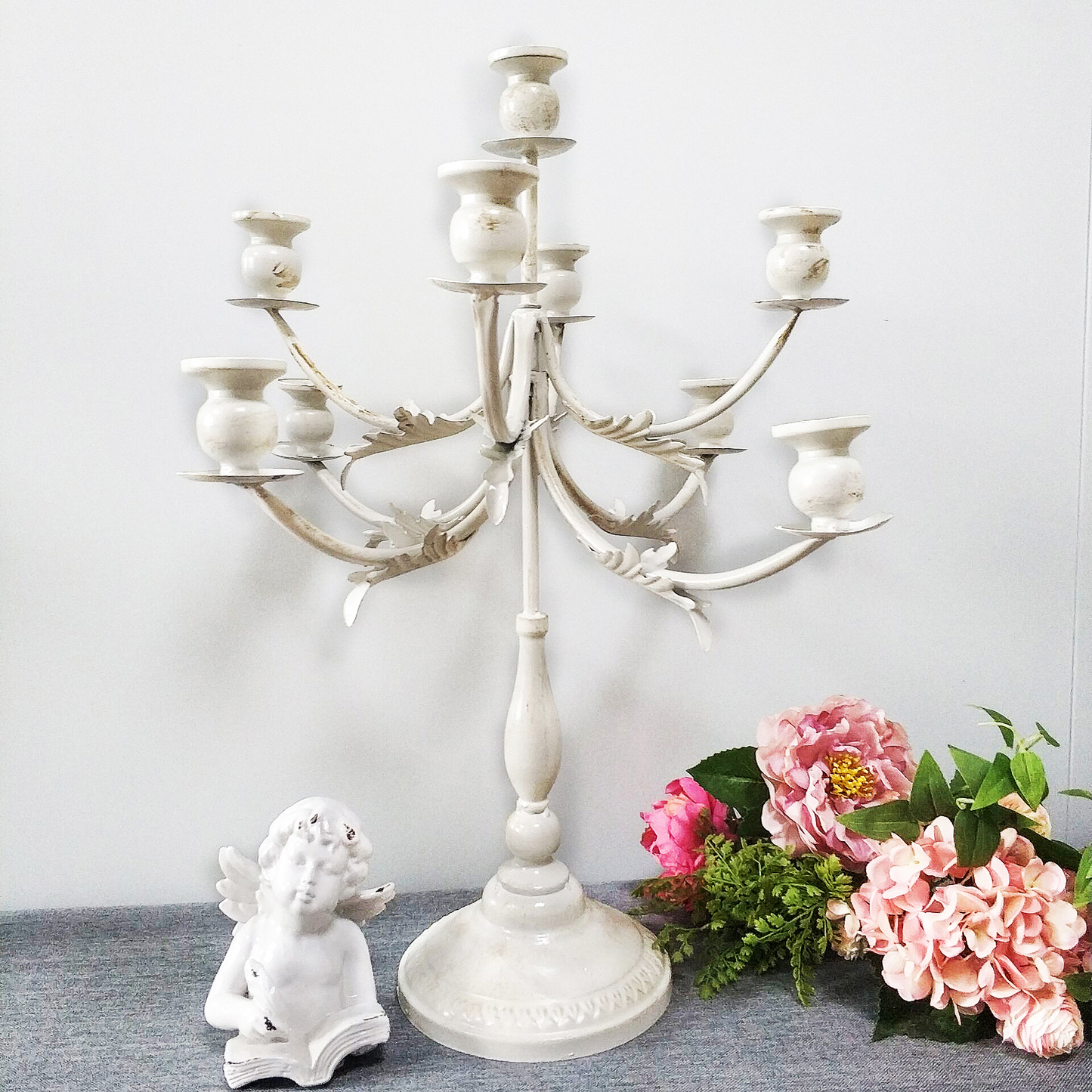9 Arms Events Centerpieces Luxury Candle Holder metalTall Wedding Decoration Candlesticks