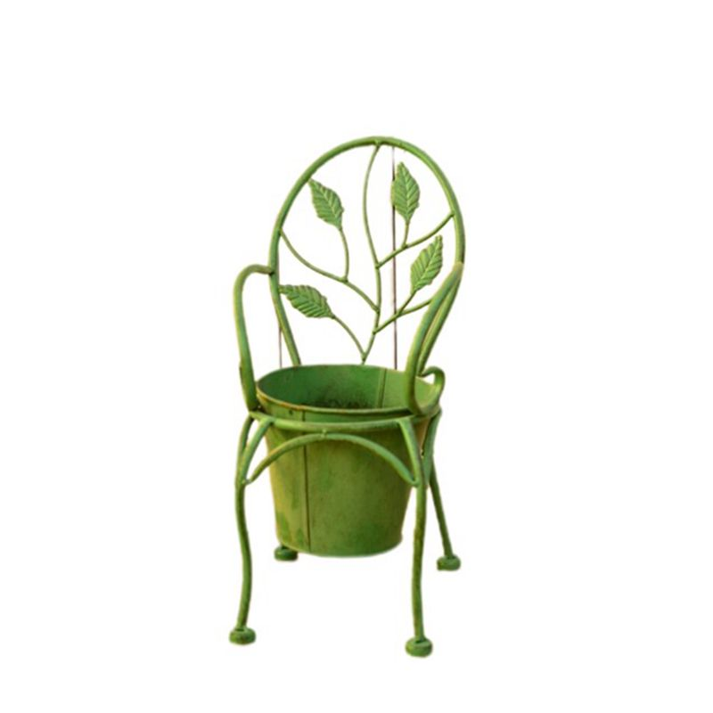 Home & Garden Planter Chair With Trellis for Planter Yard Decor Chairs metal plant stand Outdoor Decor Small Plant Stand