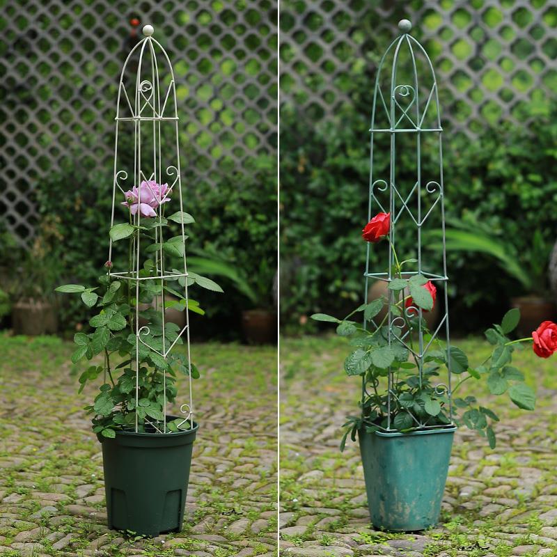 Metal Garden Trellis Leaves Plant Support Garden Plant Trellis Plant Cages Garden Obelisk