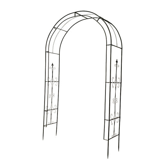 European style simple ground plug iron arch flower rack climbing rack outdoor rose climbing rack garden plant stand