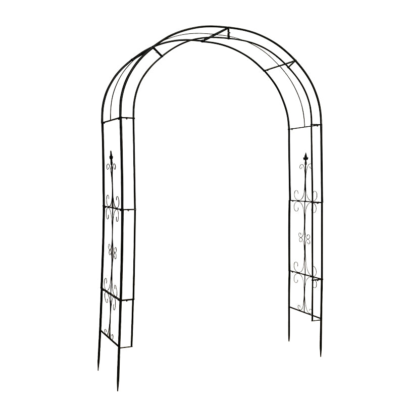 European style simple ground plug iron arch flower rack climbing rack outdoor rose climbing rack garden plant stand