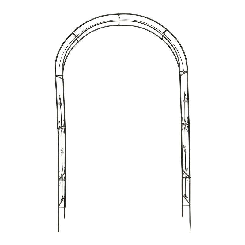 European style simple ground plug iron arch flower rack climbing rack outdoor rose climbing rack garden plant stand