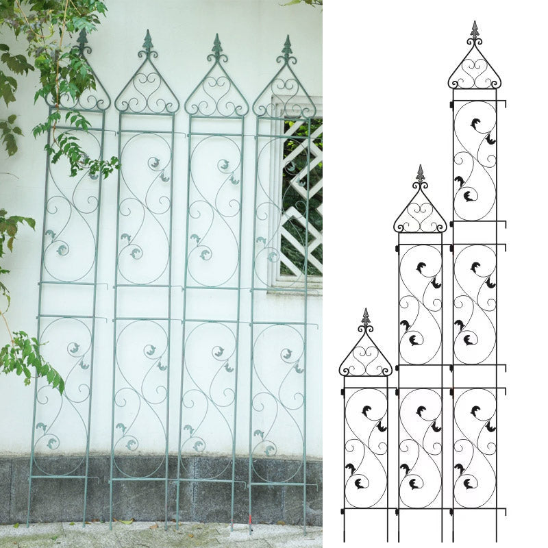 Arrow-shaped unlimited height flower stand European style old iron climbing stand rose clematis climbing stand