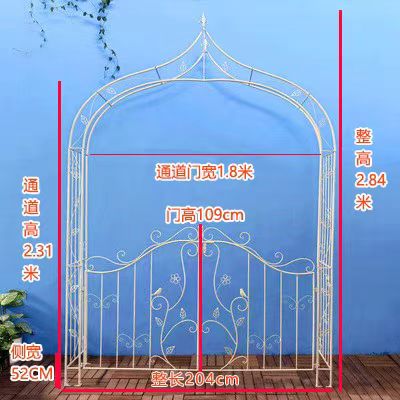 Garden Metal Landscaping Patio Arch Outdoor Garden Arch Decorative Wrought Iron Garden Arch