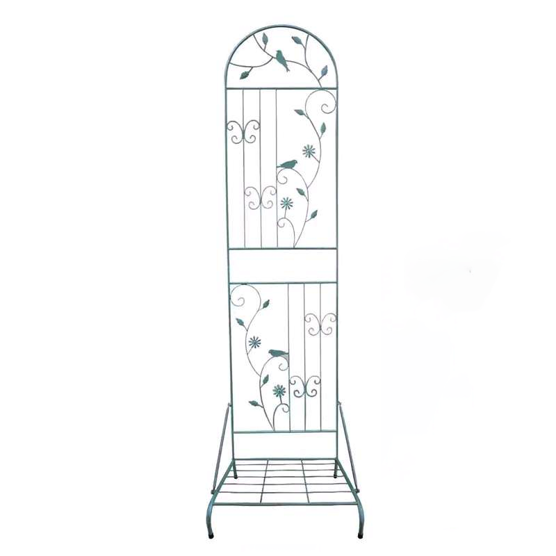 1.6m-2.1m floor-standing climbing frame with base European style iron art old screen flower curtain rose iron clematis climbing frame