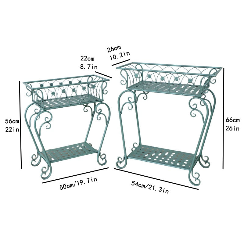 metal plant stand, patio stand 2 brackets, patio / garden / balcony features iron flower pot stand