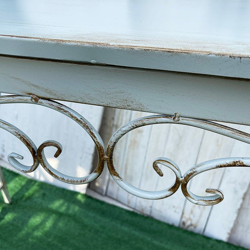 American country retro old iron console table flower rack rack homestay flower shop courtyard balcony decoration garden