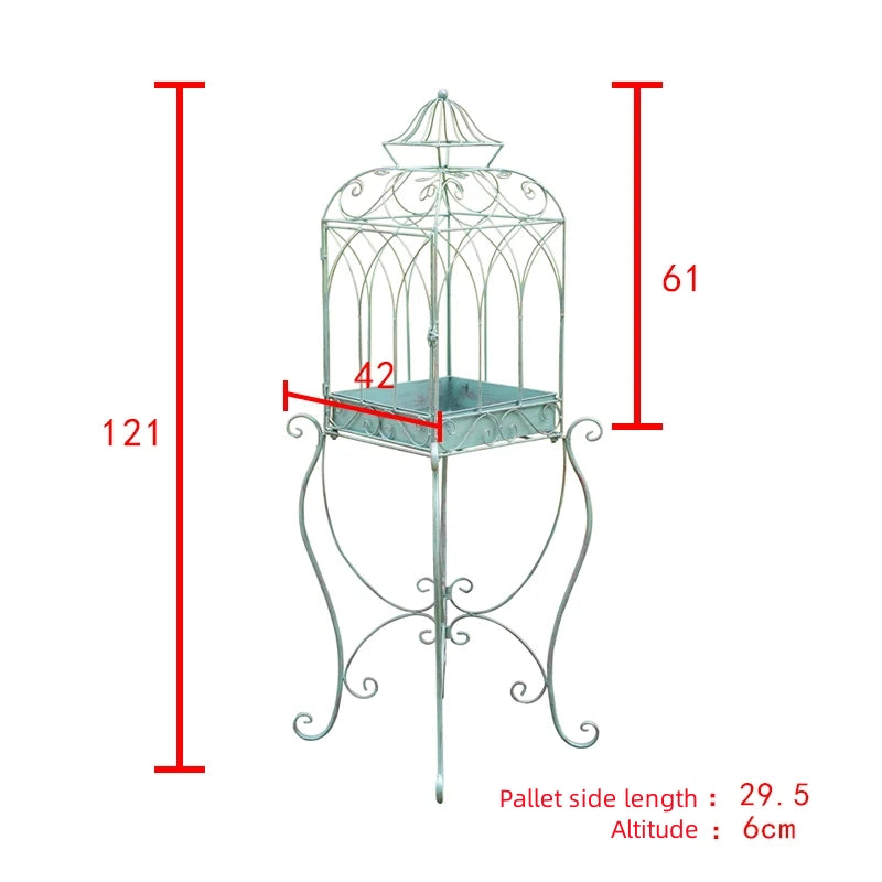 Vaso de flores rack vaso planta alta cubo flor suporte em um suporte de metal planta