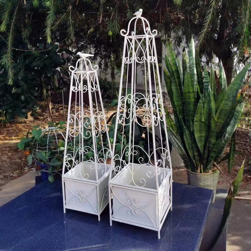 Quadro cônico de treliça para plantas, vegetais, flores, ferramentas decorativas de jardim, suporte para plantas, videira, escalada, suporte de metal para flores