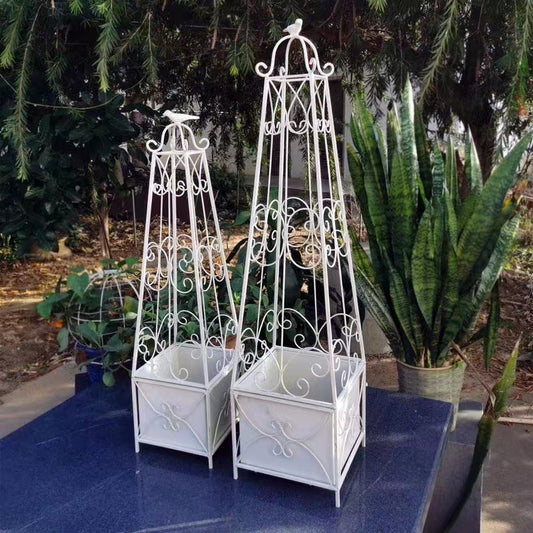 Quadro cônico de treliça para plantas, vegetais, flores, ferramentas decorativas de jardim, suporte para plantas, videira, escalada, suporte de metal para flores
