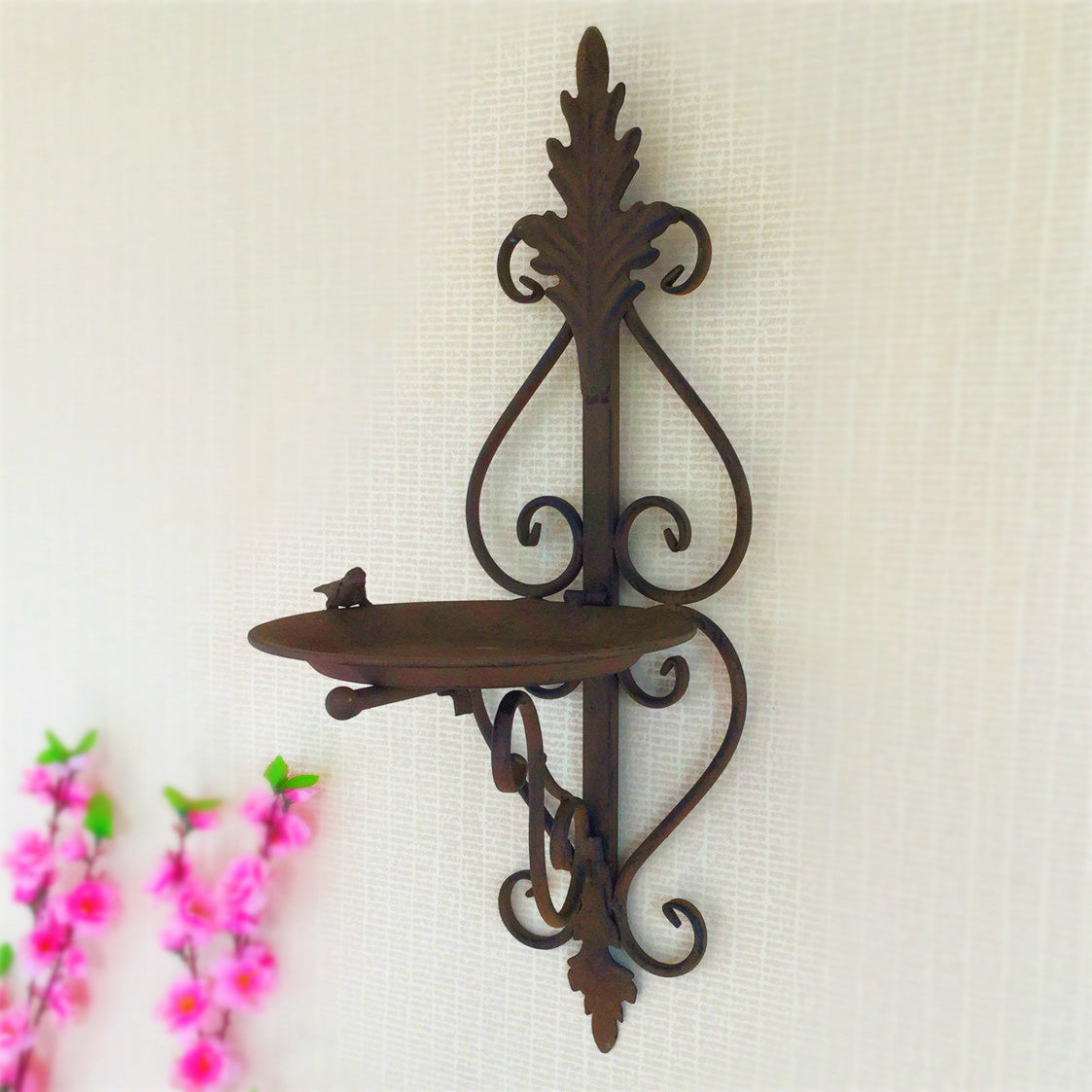 Hanging Bird Feeders Bath Trays Outdoor Garden Wall Tree Hanging Trays Pet Feeding For Birds