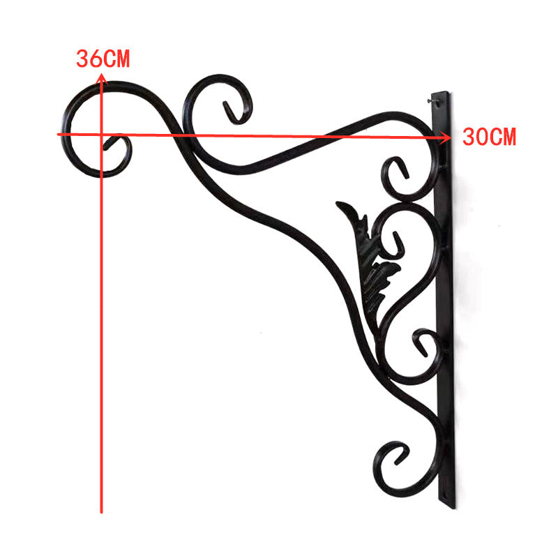 Plant Hangers Outdoor Metal Plant Hooks for Wall, Decorative Straight Hanging Plant Bracket for Bird Feeders