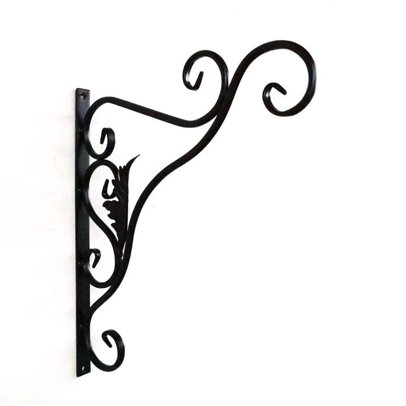 Plant Hangers Outdoor Metal Plant Hooks for Wall, Decorative Straight Hanging Plant Bracket for Bird Feeders