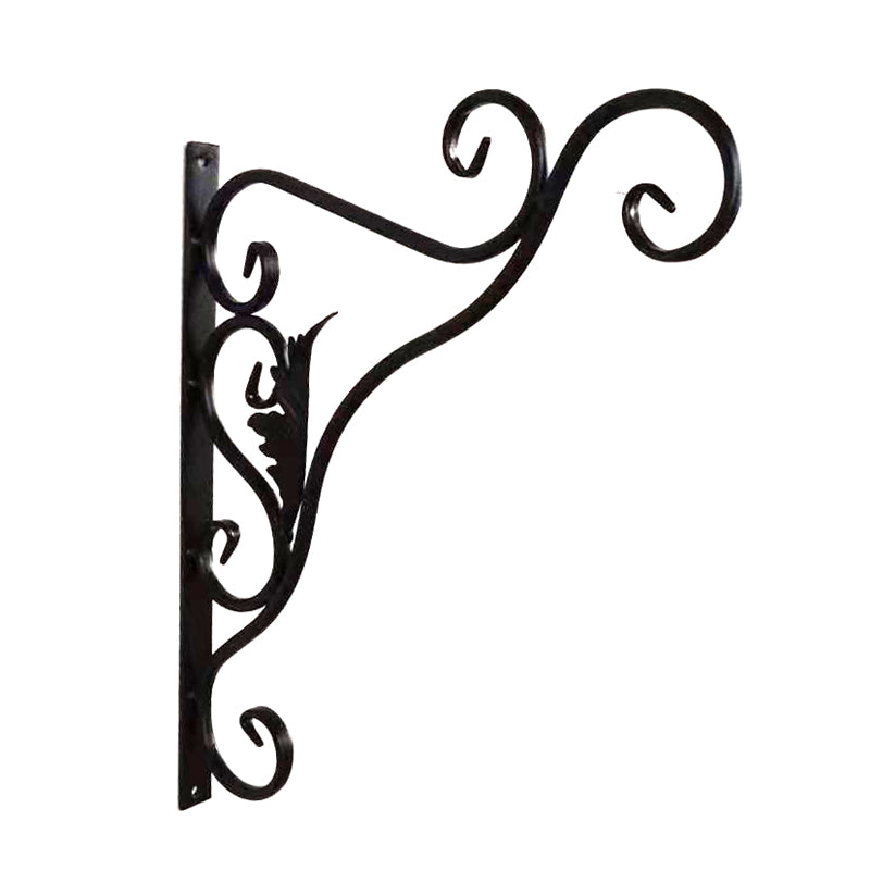 Plant Hangers Outdoor Metal Plant Hooks for Wall, Decorative Straight Hanging Plant Bracket for Bird Feeders