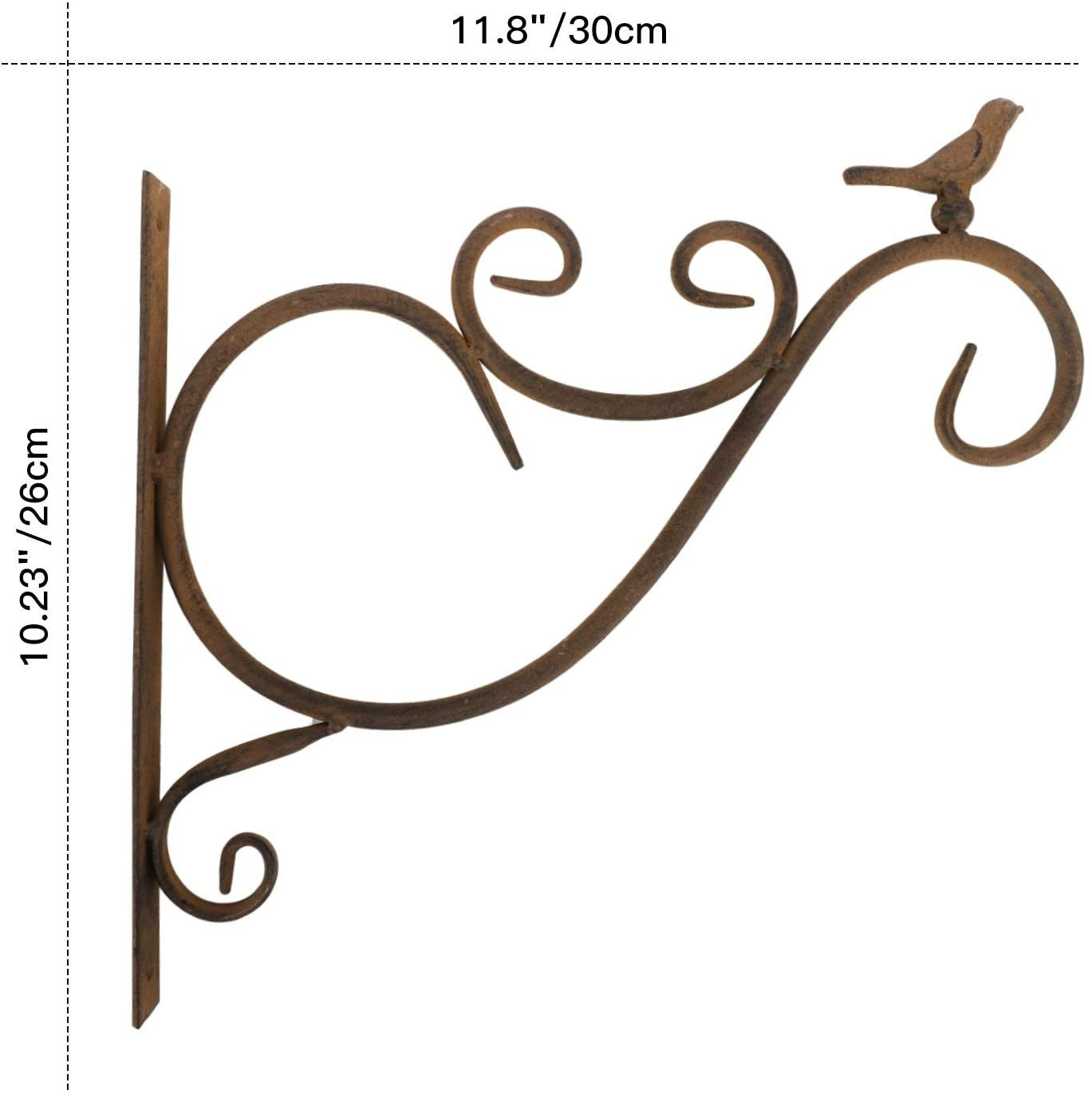 Metal Hanging Hook Plants Brackets,Wall Mount Bracket Durable Plant Hanger Hook for Hanging Plants Flower Basket