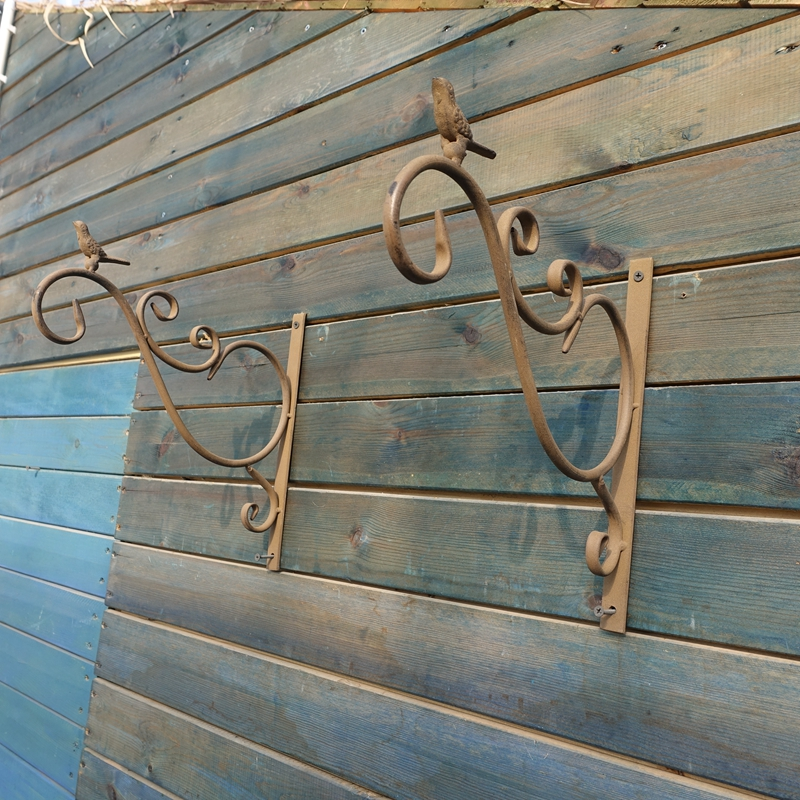 Metal Hanging Hook Plants Brackets,Wall Mount Bracket Durable Plant Hanger Hook for Hanging Plants Flower Basket