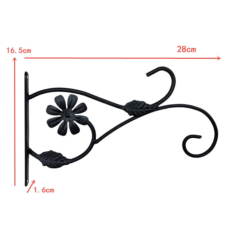 Iron Wall Mount Plant Hanging Bracket Durable Plant Hanger Hook Hanging Planter Bracket