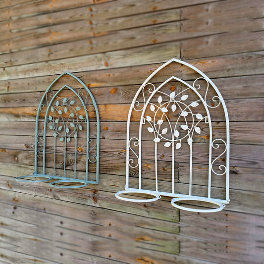 Outdoor wall mounted hanging iron flower pot holder Metal wall hanging plant pot stand holder plant holder stand