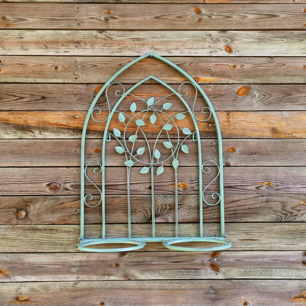 Outdoor wall mounted hanging iron flower pot holder Metal wall hanging plant pot stand holder plant holder stand