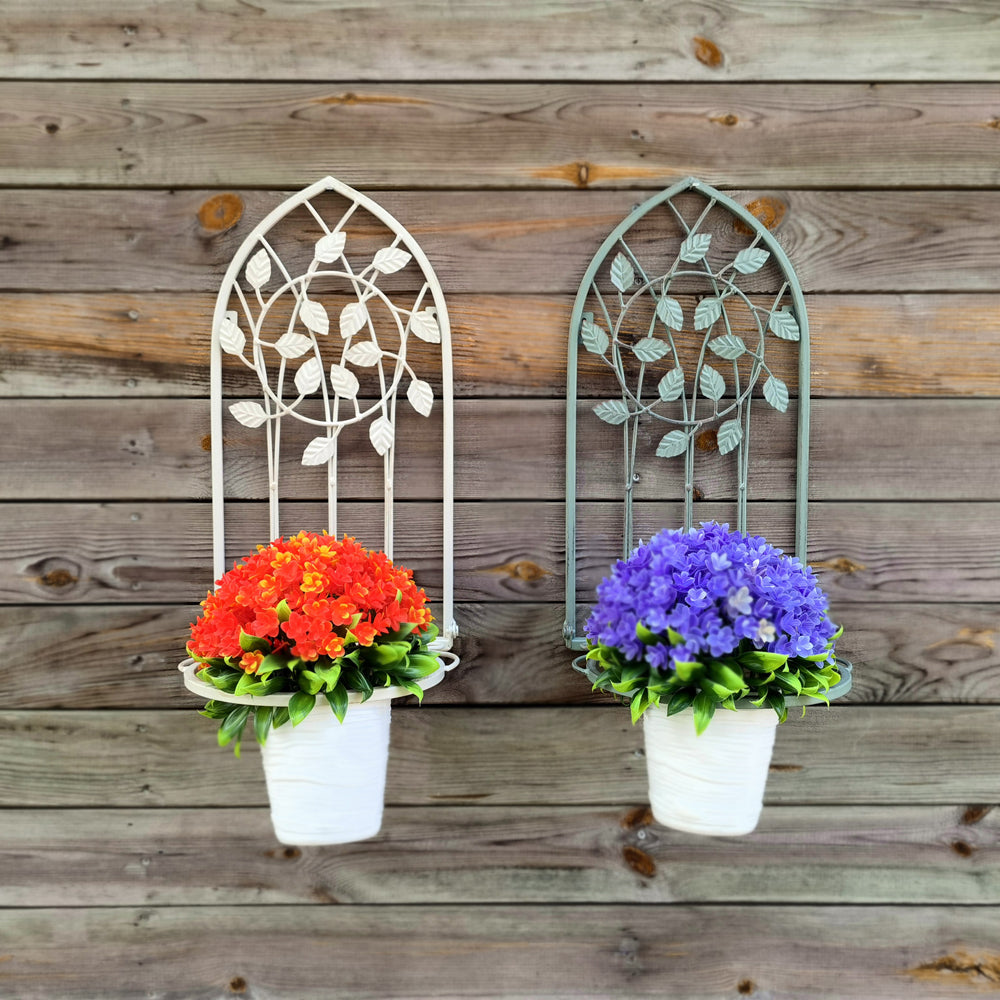Hanging Rack Balcony Basket Holder Wrought Iron Plant Stand Arch Furniture Sale Flower Pot metal flower stand