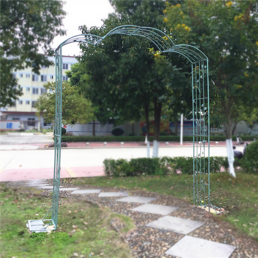Arbor de arco de jardim de metal, facilmente montado, para gramado, quintal, pátio, festa, treliça para várias plantas de escalada, rosas, videiras