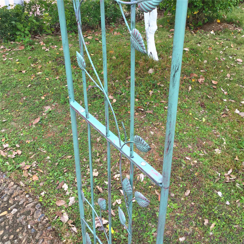Arbor de arco de jardim de metal, facilmente montado, para gramado, quintal, pátio, festa, treliça para várias plantas de escalada, rosas, videiras