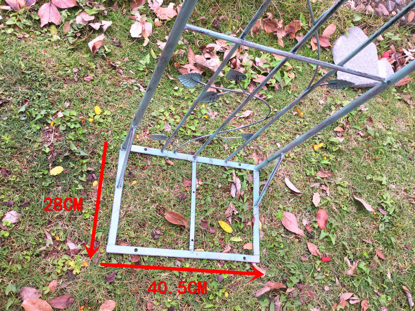 Arbor de arco de jardim de metal, facilmente montado, para gramado, quintal, pátio, festa, treliça para várias plantas de escalada, rosas, videiras