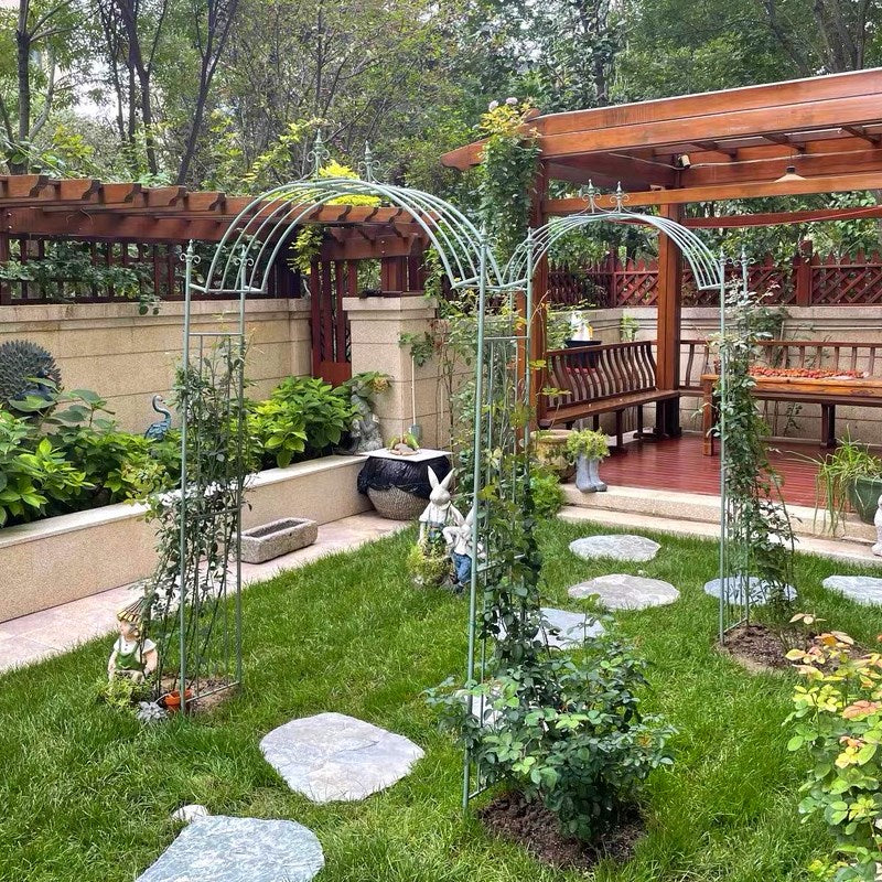 Lawn Backyard Patio Party Trellis for Climbing Outdoor Decorative Metal Garden Arch Wedding Arch Garden Arbor iron rose arches