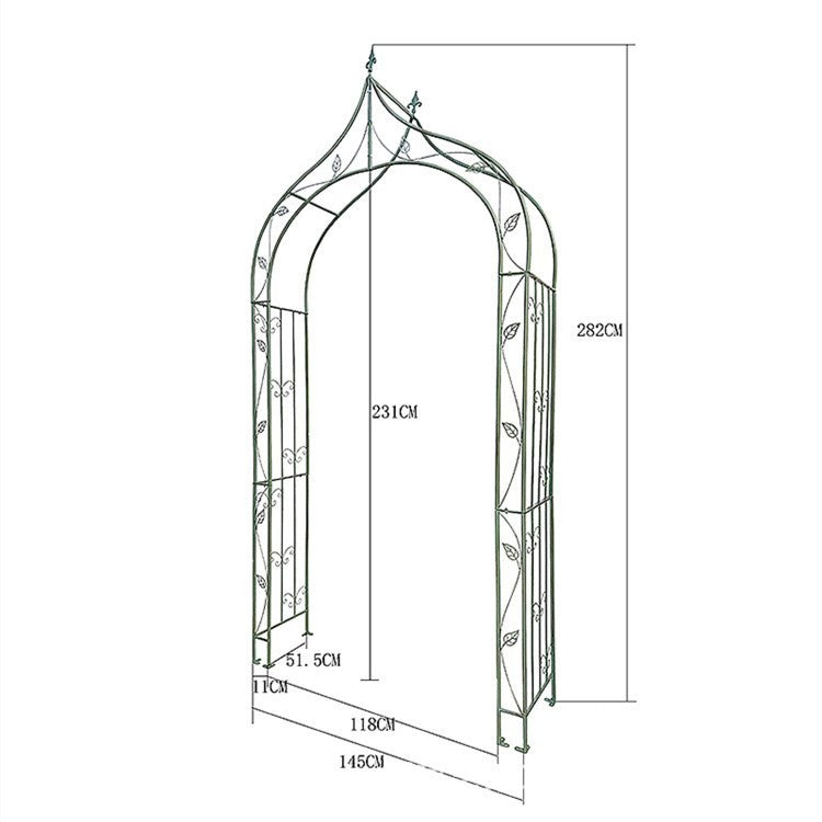 Garden Decoration Iron plant Rose Flower Arch Garden Craft Metal Outdoor Garden Arch