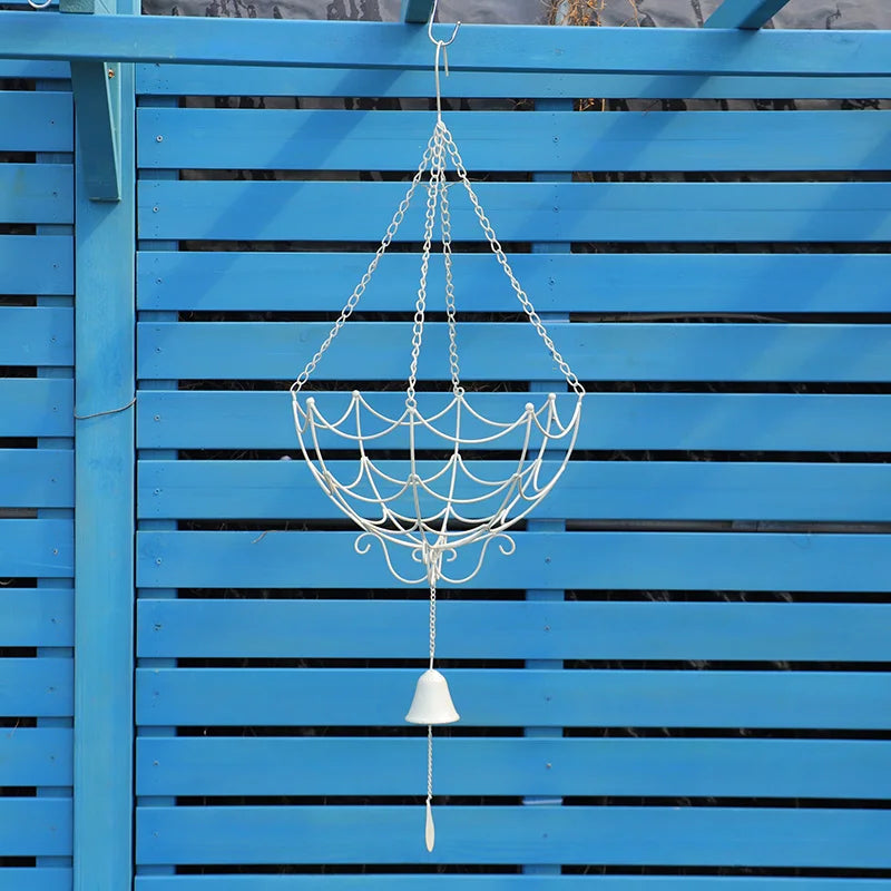 Garden Decoration Indoor Outdoor Metal Hanging Planter Basket Round window deck Coco Coir Liner coconut hanging basket