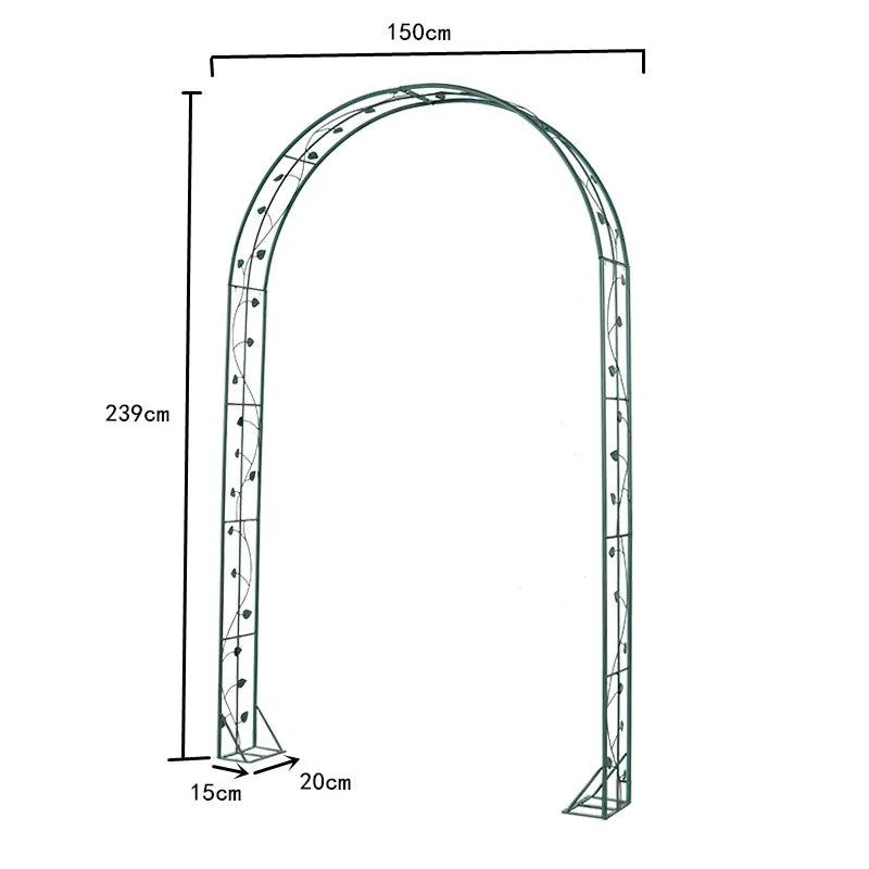 metal garden arbor trellis for climbing plant vine outdoor arch gate round metal garden arch for plants