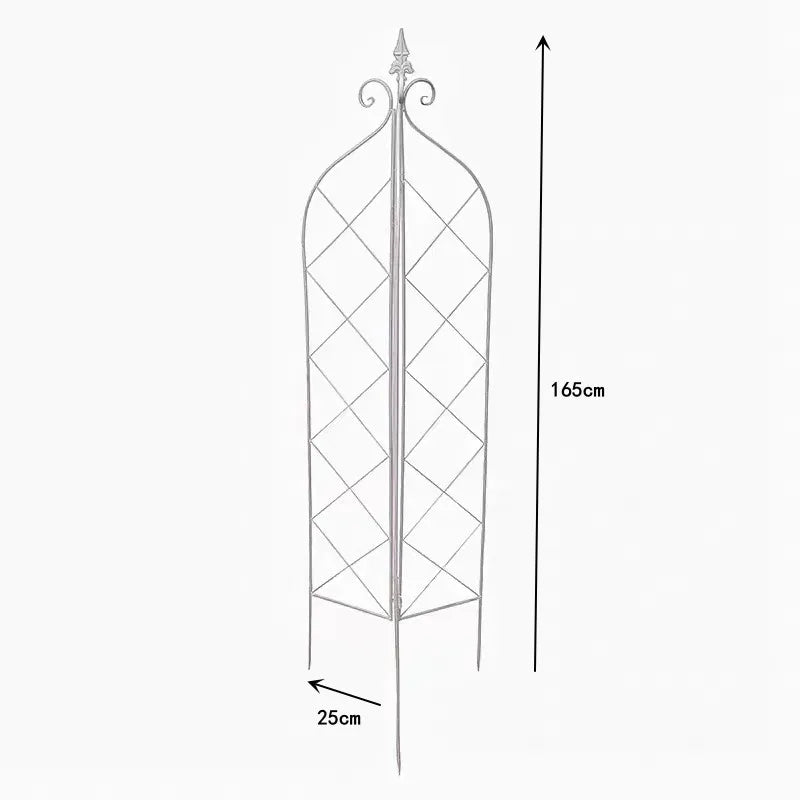 Garden Trellis Climbing Plants, Outdoor Indoor Potted Plant Support Round Obelisk Garden Trellis for Climbing Vine