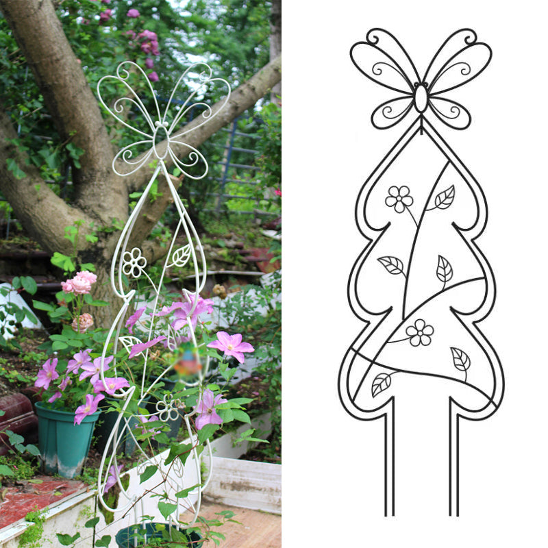 Butterfly Retractable Climbing Frame Metal Plant Frame Garden Fence Creates Ideal Trellis for Climbing Plants