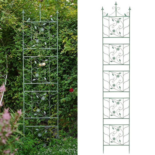 Easily Assembled Sustainable Customized Metal Garden Trellis Plant Climbing Iron Garden Fence Arch Vines Flowers Plant Trellis